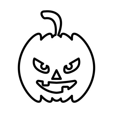 Cadılar Bayramı kabağı siluet vektör tasarımı