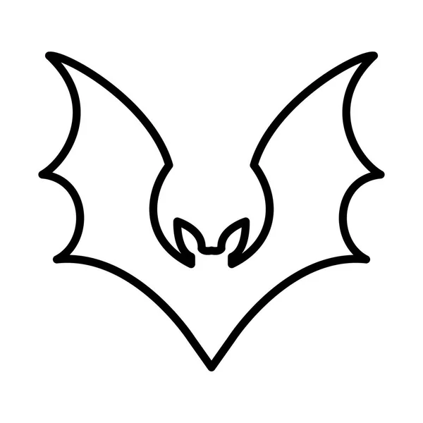 Conception vectorielle de silhouette de chauve-souris halloween — Image vectorielle