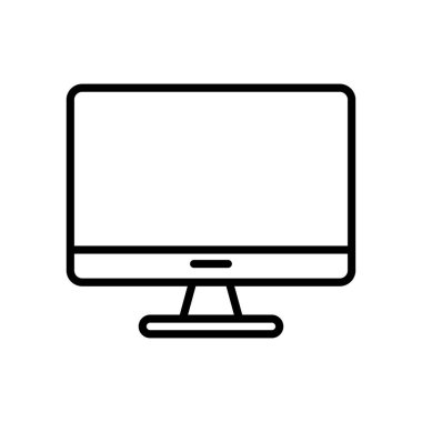 masaüstü bilgisayar monitörü satır biçimi simgesi