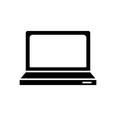 dizüstü bilgisayar taşınabilir siluet biçimi simgesi