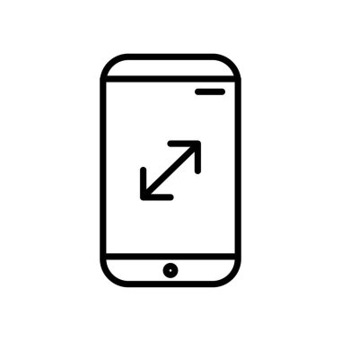 akıllı telefon aygıtı teknolojisi ok satır biçimi simgesi