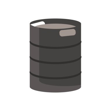 bira fıçısı metal oktoberfest düz stil simgesi