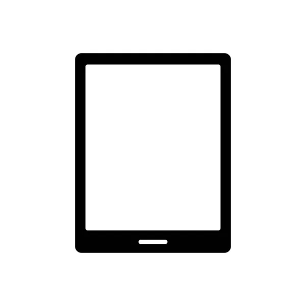 Tablet-Gerät Tech Silhouette Stil-Symbol — Stockvektor