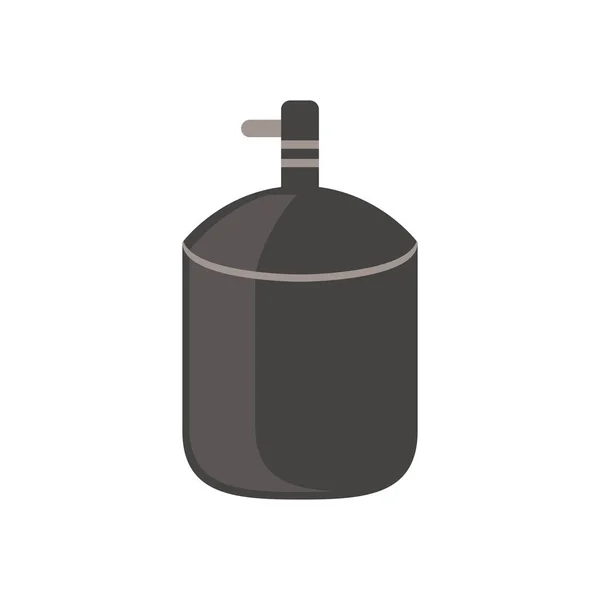 Öl alembic platt stil ikon — Stock vektor