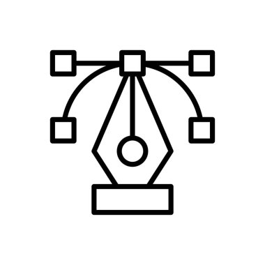 kalem noktası grafik tasarım biçimi simgesi