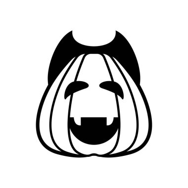 Dracula yüz çizgisi ikonlu Cadılar Bayramı kabağı