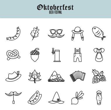 20 oktoberfest set simgesi demeti