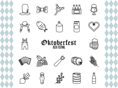 22 Oktoberfest set simgesi demeti