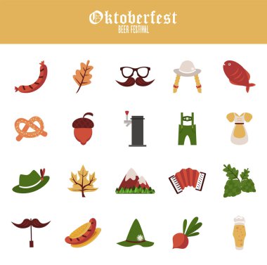 20 oktoberfest set simgesi demeti