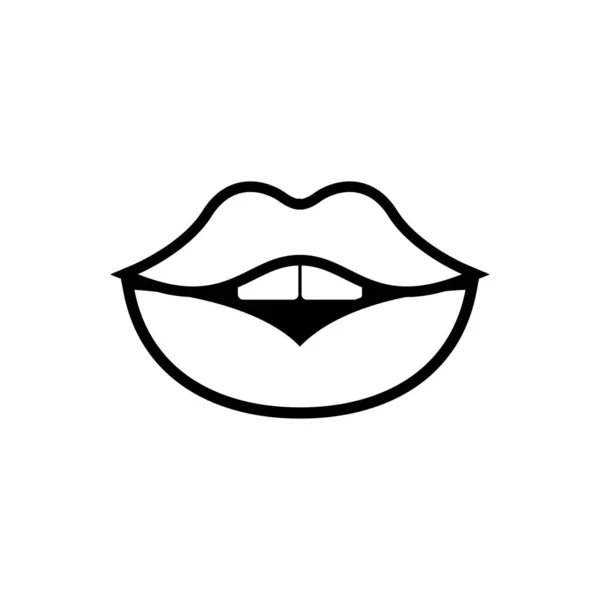 Піктограма стилю поп-арт рота з відкритою лінією — стоковий вектор