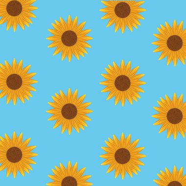 Ayçiçeği desenli çiçek arkaplanı
