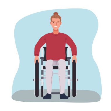 Tekerlekli sandalye karakter simgesi