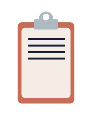 Kontrol listesi panosu belgesi izole edilmiş simge