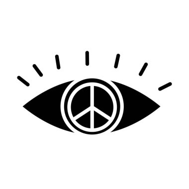 Göz silueti biçiminde barış sembolü
