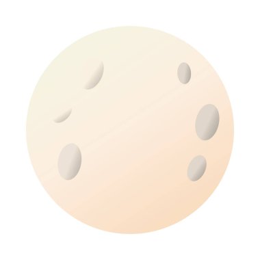 Dolunay gecesi izole edilmiş simge