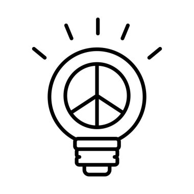 Ampul satırı biçiminde barış sembolü