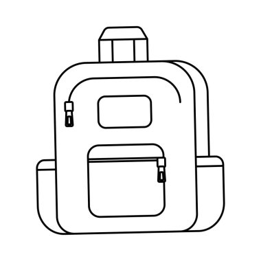 okul çantası çantası ikonu izole edilmiş