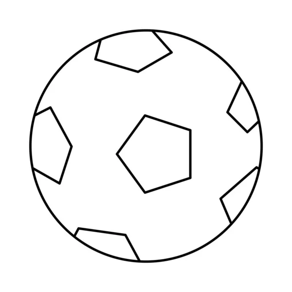 Futebol balão esporte ícone isolado — Vetor de Stock