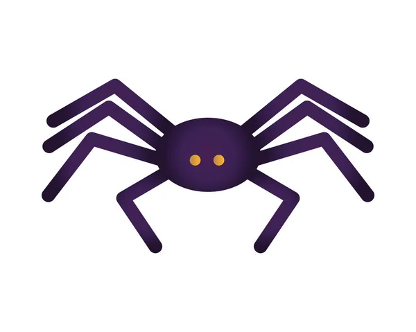 Halloween aranha ícone de estilo plano — Vetor de Stock