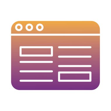 Web sayfası degradyan biçim simgesi