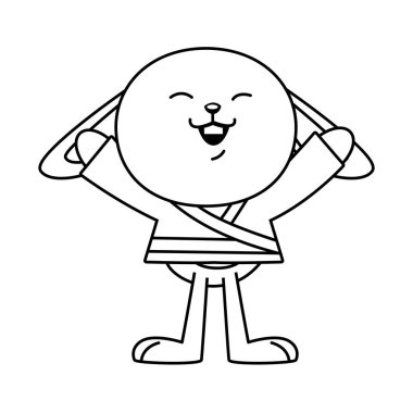 Sevimli Sonbahar Tavşanı kutlama tarzı