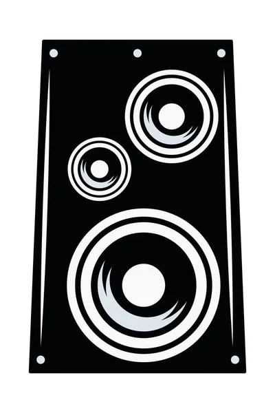 Hangszóró audio eszköz ikon — Stock Vector