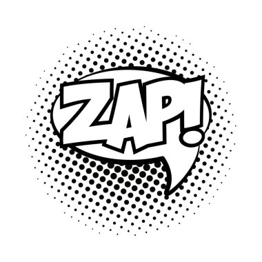 zap kelime pop sanat tarzı konuşma kabarcığı