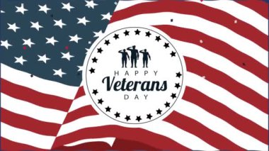 Bayrak arkaplanlı mutlu gaziler günü animasyonları