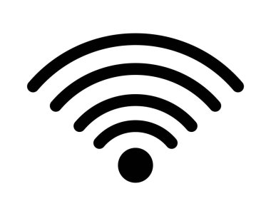 kablosuz bağlantı simgesi izole edildi