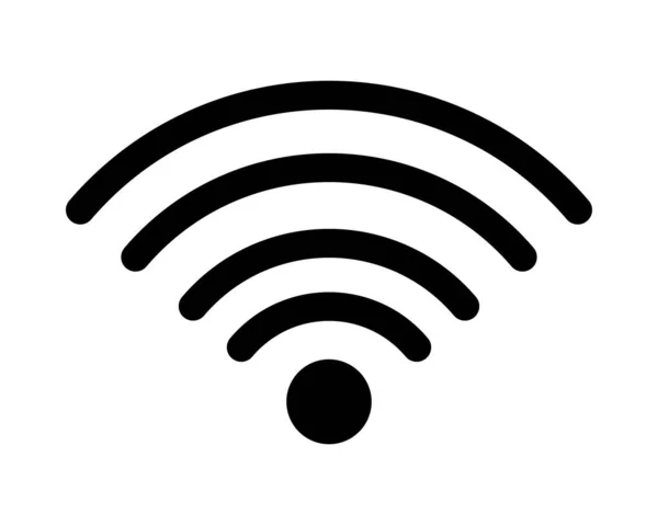 無線LAN信号接続絶縁アイコン — ストックベクタ