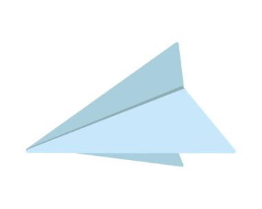 Kağıt uçak izole edilmiş simgeyi uçuruyor