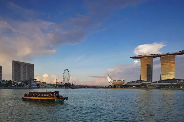 Sunny Day Singapore Background Marina Bay Sand — Stock Photo, Image