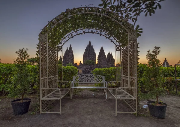 Belleza Cada Esquina Del Templo Más Alto Situado Frontera Java —  Fotos de Stock