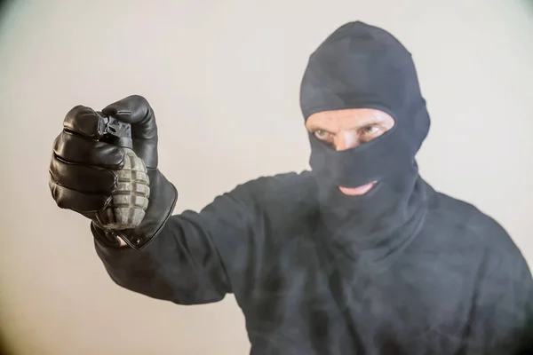 Terörist Suçlusu Hırsız Silahlı Soyguncu — Stok fotoğraf