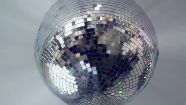 Musujące Disco Piłka Spinning — Wideo stockowe