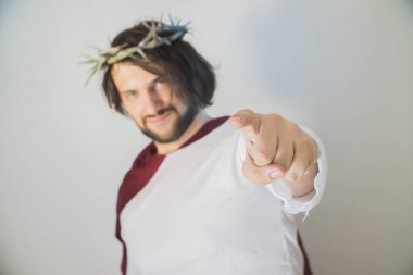 İsa Mesih ile taç dikenler portresi