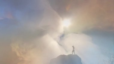 bir şövalye savaş ejderha, ejderha adam 3d render karşı