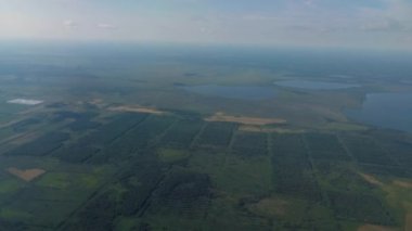 yeşil alanlar ve çayırlar havadan görünümü