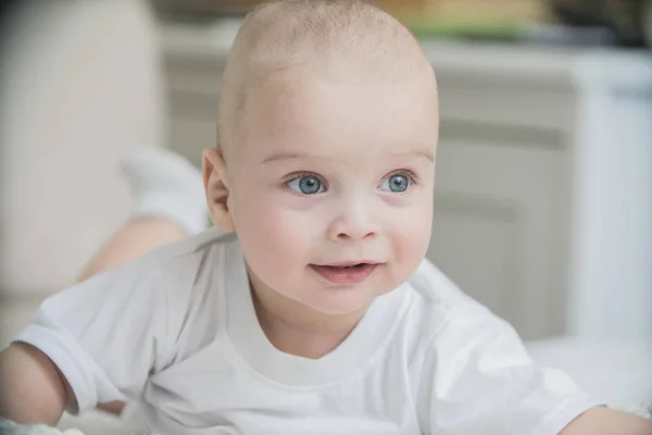 Glad Spädbarn Baby Leende — Stockfoto