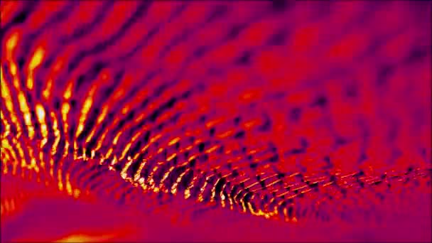 波状の背景をシフト概念ブラッド オレンジ — ストック動画