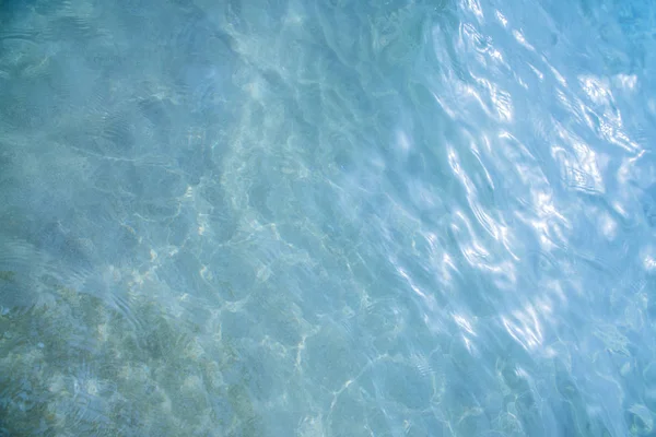 水晶蓝色海水纹理 — 图库照片