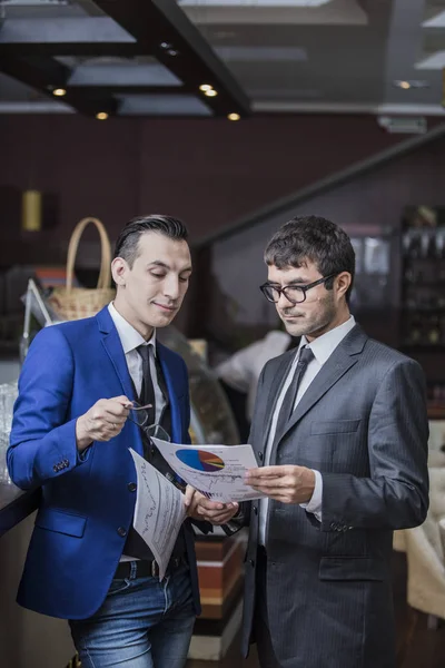 Gente Negocios Hablando Trabajo — Foto de Stock