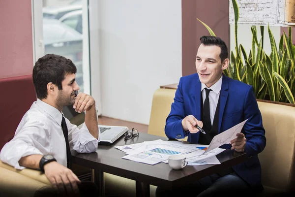 Gente Negocios Hablando Trabajo — Foto de Stock