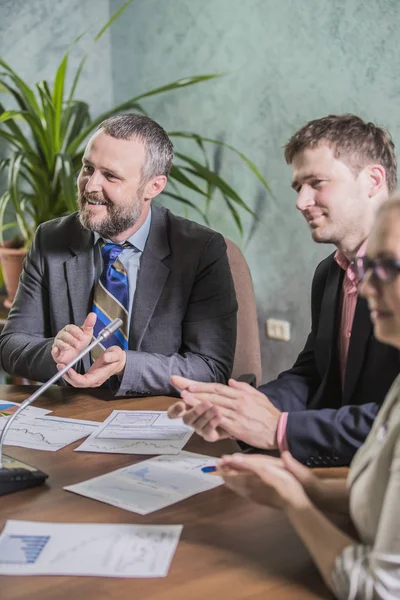 Business People Talking Work Office — Stock Photo, Image