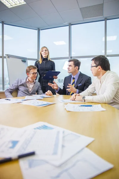 Business People Discussing Working Problems Office — Stock Photo, Image