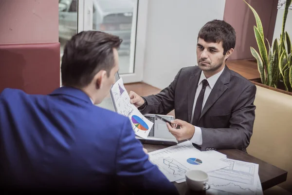 Gente Negocios Hablando Trabajo — Foto de Stock