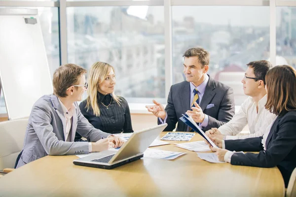 Business People Discussing Working Problems Office — Stock Photo, Image