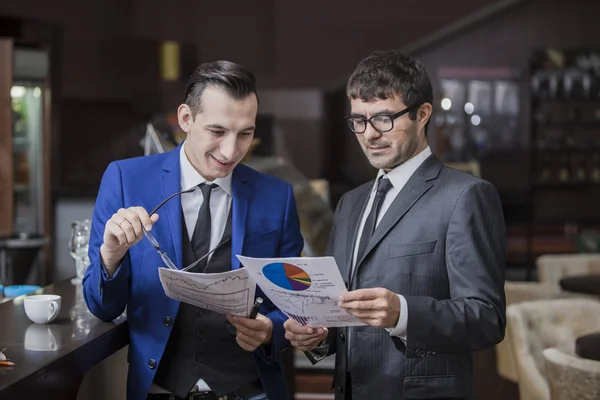 Gente Negocios Hablando Trabajo — Foto de Stock