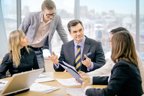 Business People Discussing Working Problems Office — Stock Photo, Image