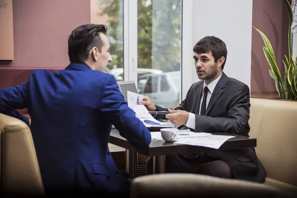 Gente Negocios Hablando Trabajo — Foto de Stock